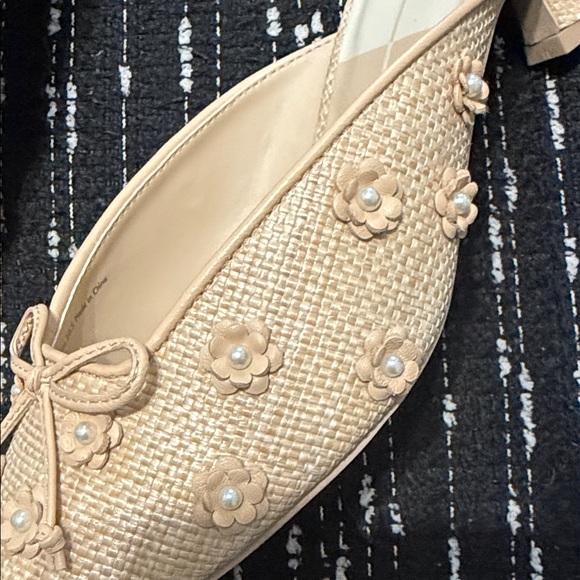 Dolce Vita Cream Embellished Mules - Picture 4 of 5